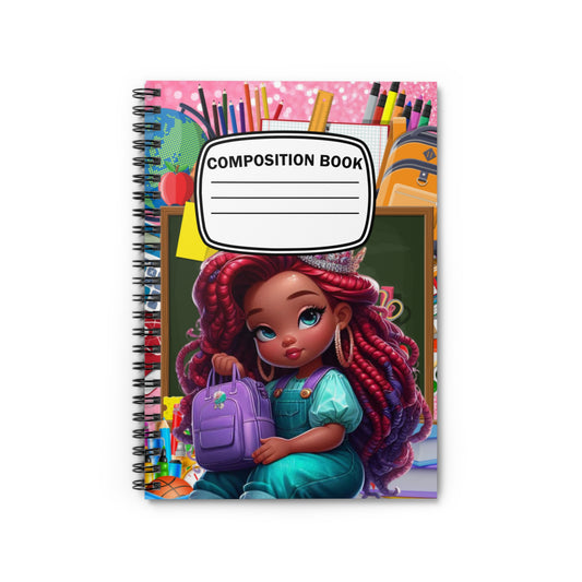 Girl 3 Custom Back to School Spiral Notebook - Ruled Line, Custom Back to School Gear