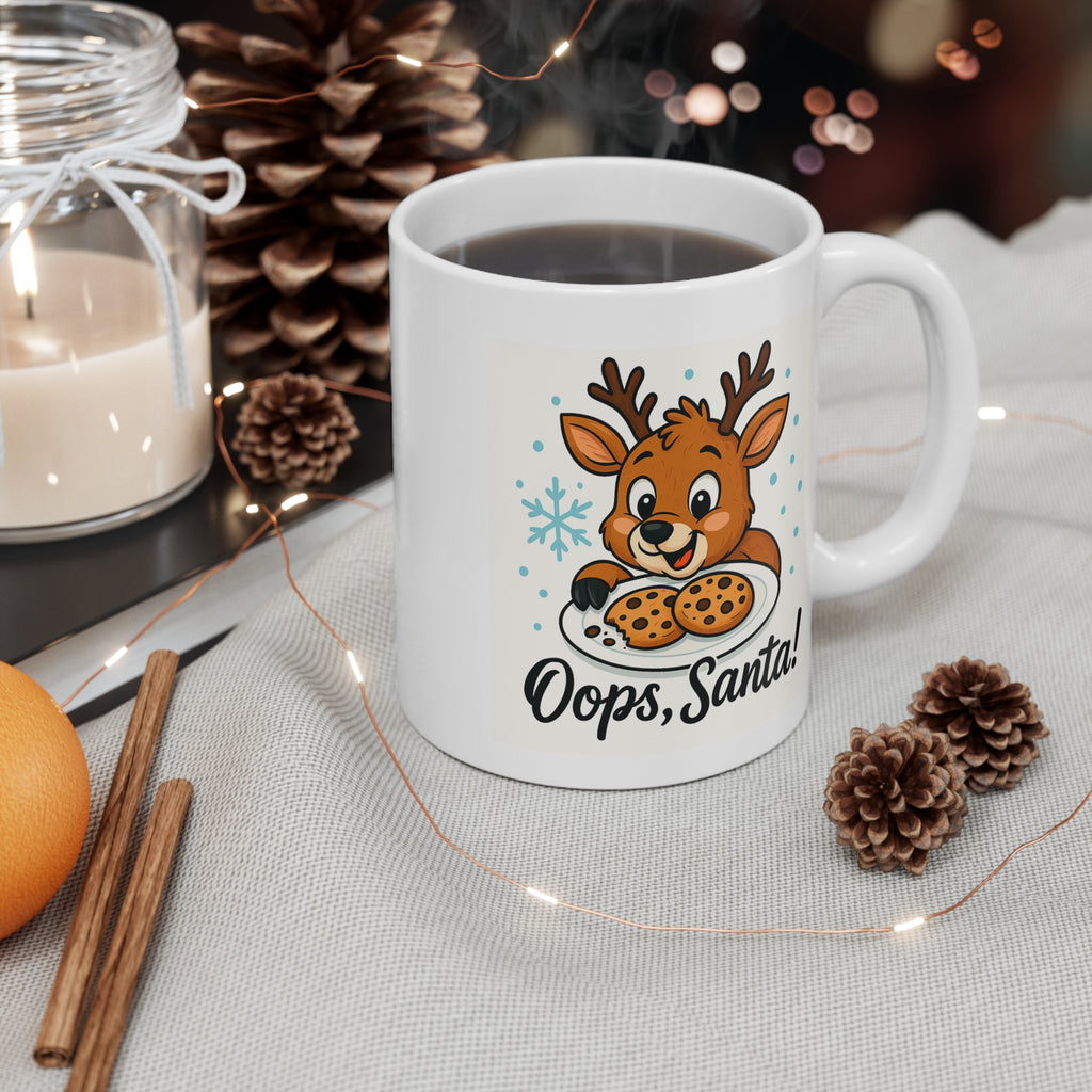 Cute Holiday Mug with "Oops, Santa!" Design