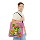 Hello Summer Cute Frog Tote Bag - Vibrant Beach Style for Summer Fun