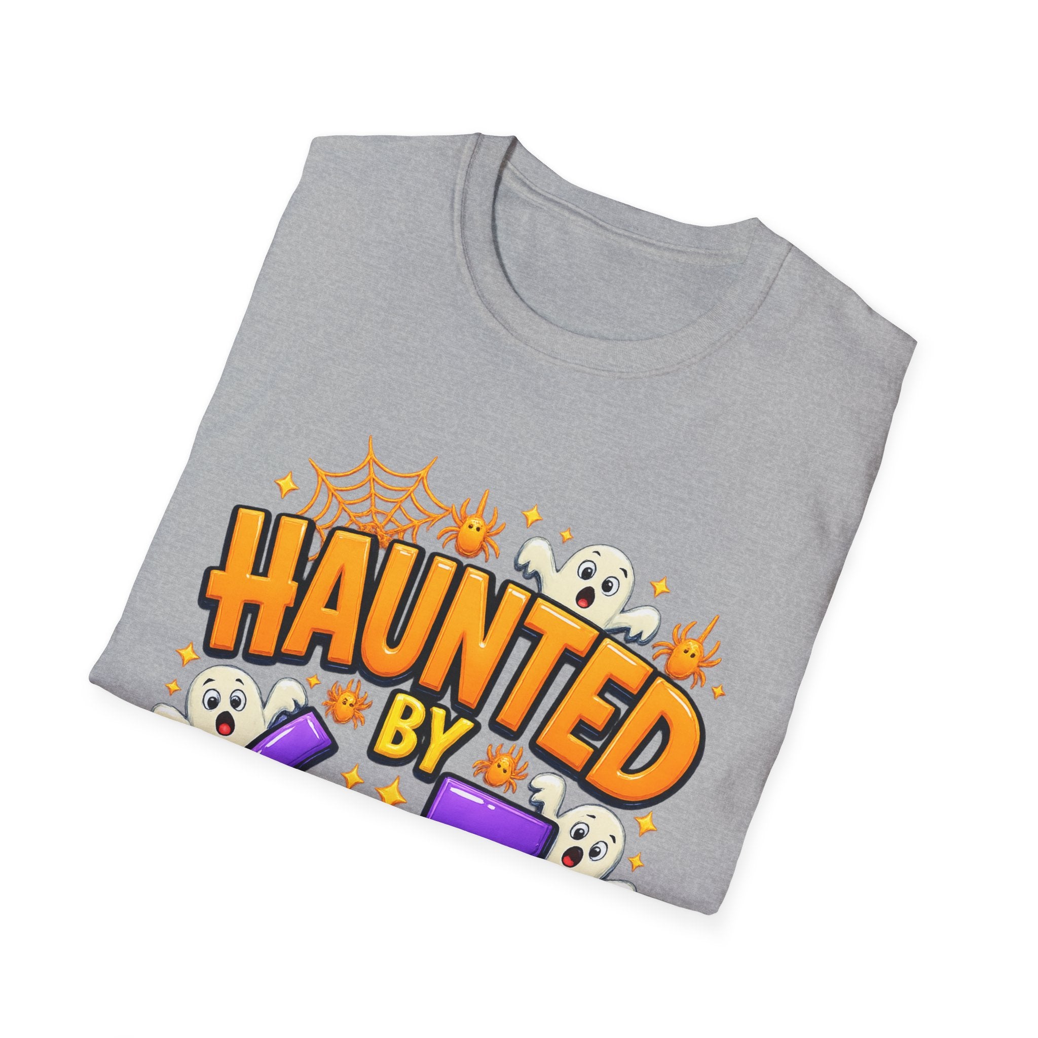 Haunted by 6-7 Unisex Softstyle T-Shirt, Spooky Halloween Tee, Kids Party Shirt, Fun Gift for Halloween, Ghosts and Ghouls Attire, [...]