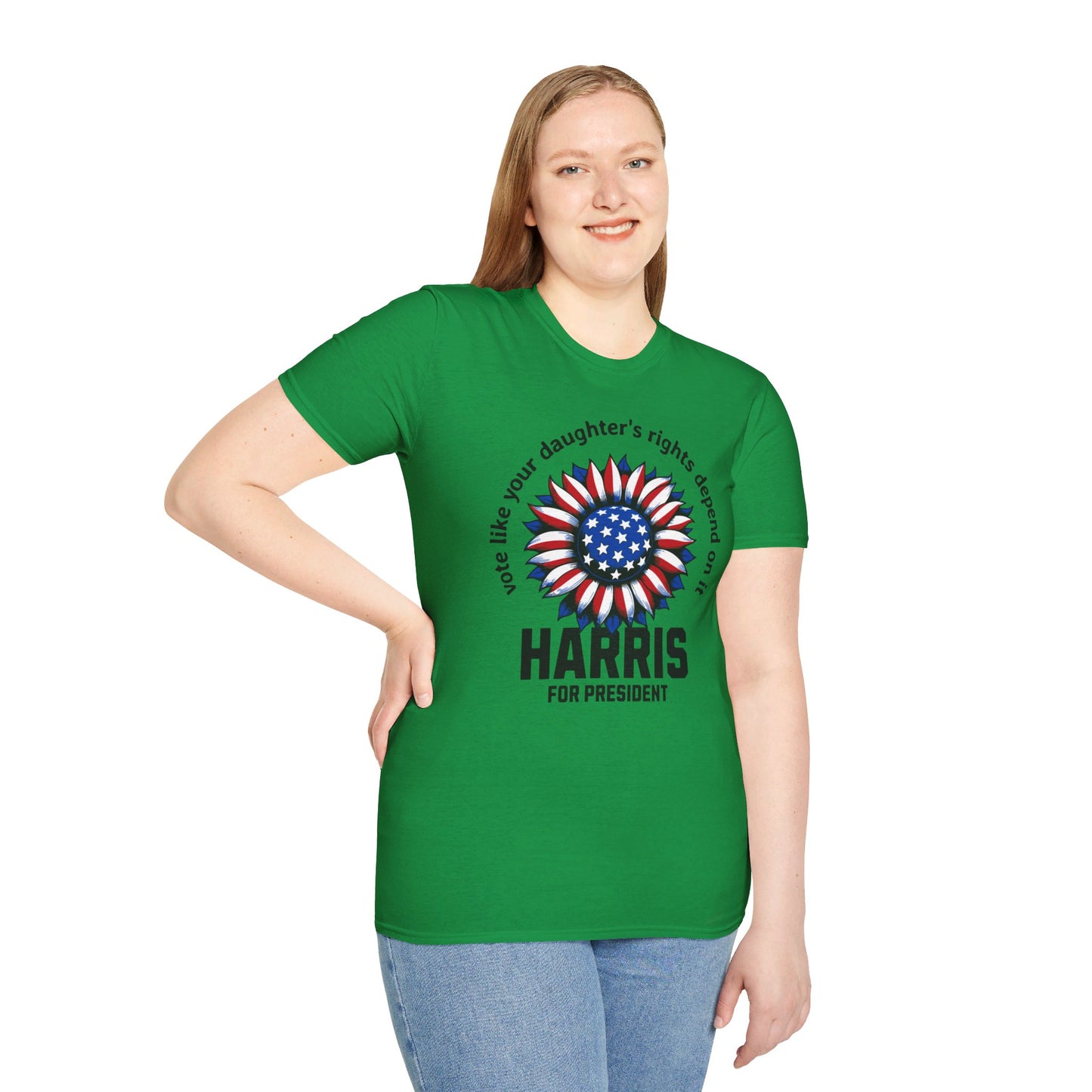 Vote Your Daughter Rights Depends on it,2024 Presidential Elections, Kama Harris for President, Kamala Harris, Unisex Softstyle T-Shirt