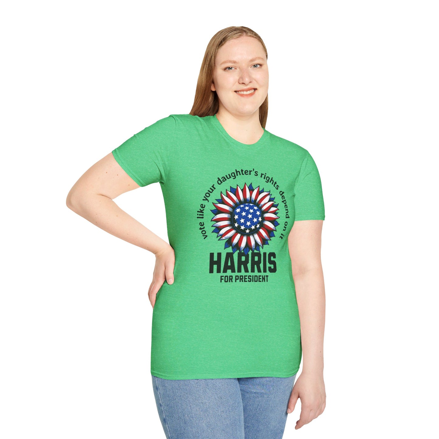 Vote Your Daughter Rights Depends on it,2024 Presidential Elections, Kama Harris for President, Kamala Harris, Unisex Softstyle T-Shirt