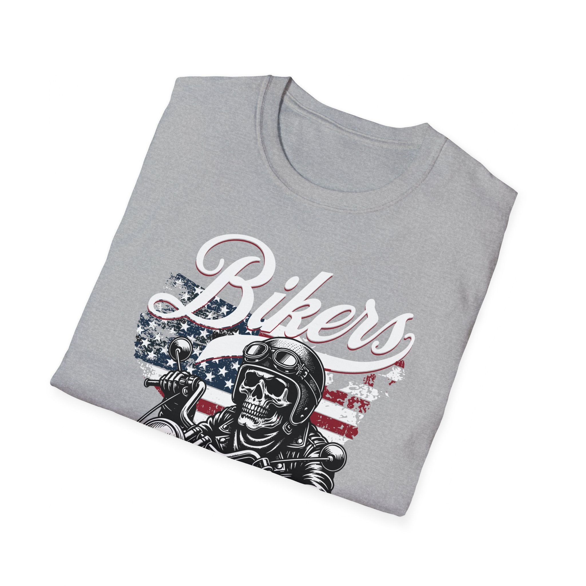 Bikers for Trump, Trump for President, 2024, Trump 2024, Make America Great Again, POTUS Unisex Softstyle T-Shirt