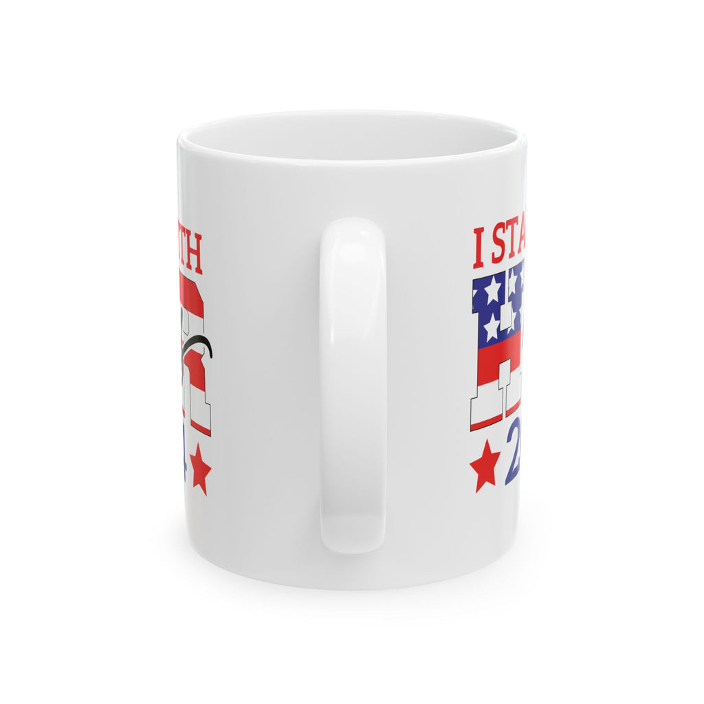 I Stand With Her, Kamala Harris, Kamala Harris for President, 2024 Presidential Election, Ceramic Mug, (11oz, 15oz)