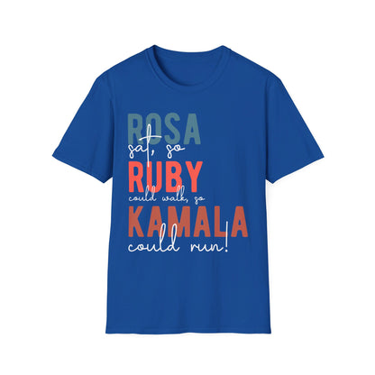 Rosa, Ruby, Kamala, Kamala Harris, 2024 Presidential Election, Unisex Softstyle T-Shirt