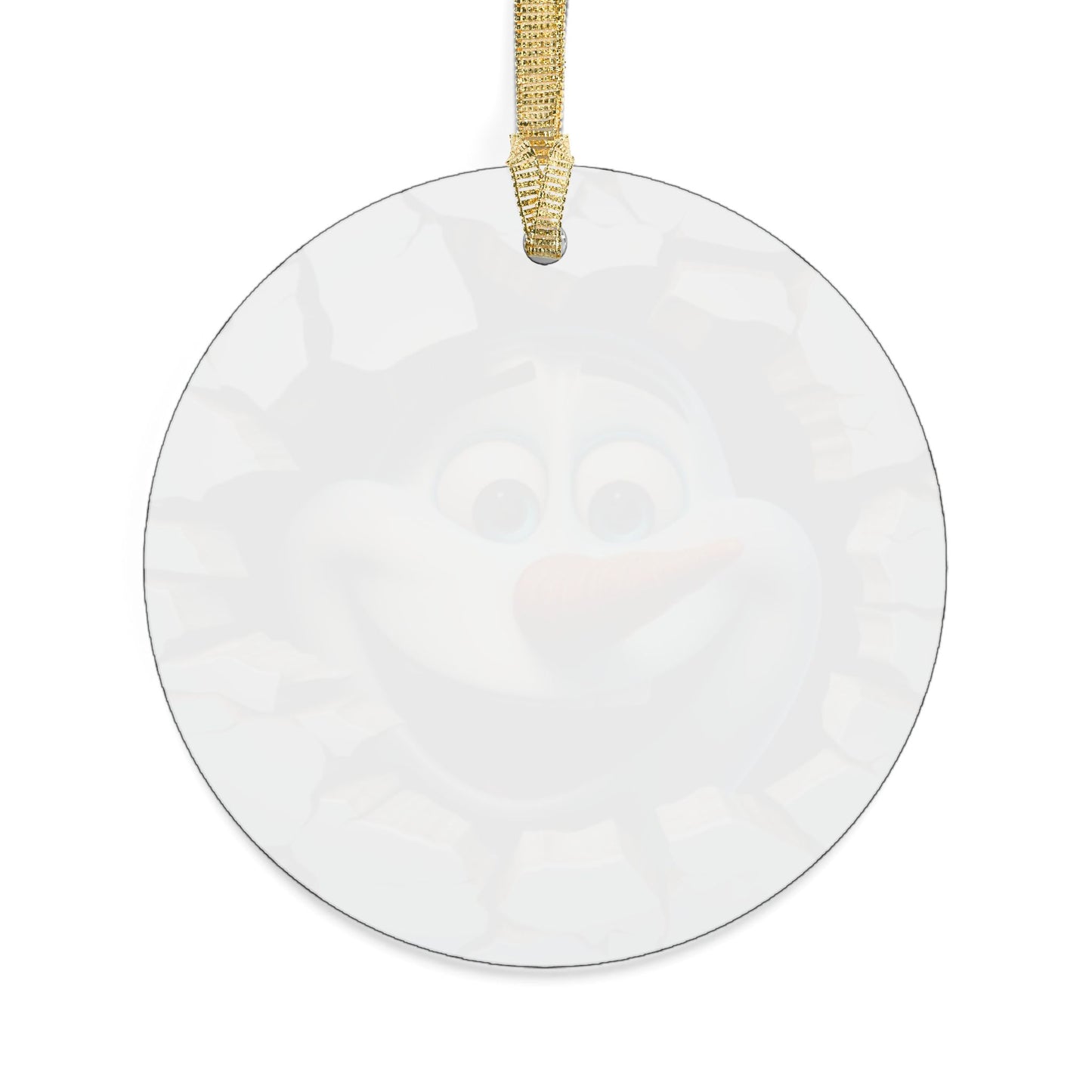 Snowman Break Through Acrylic Ornaments, Christmas Ornaments, Holiday, Gifts