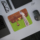 Hermes Green Desk Mouse Pad