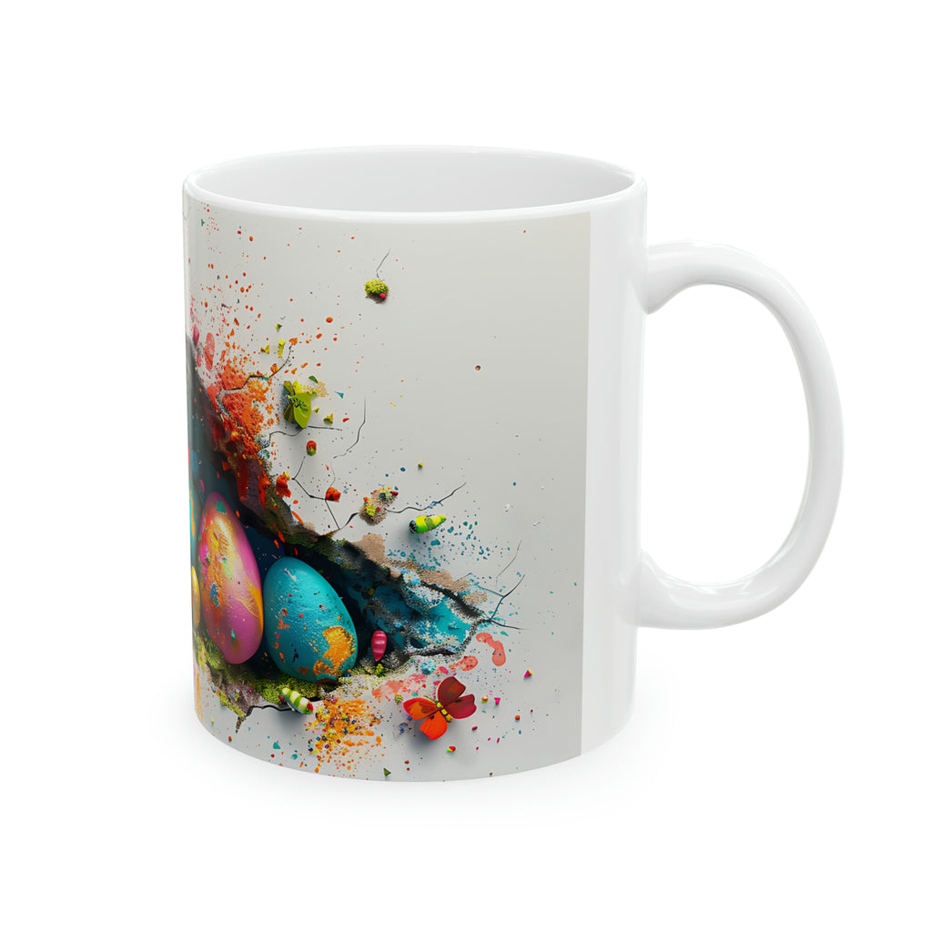 Easter Bunny, Peek A Boo #2 Design, Ceramic Mug, 11oz