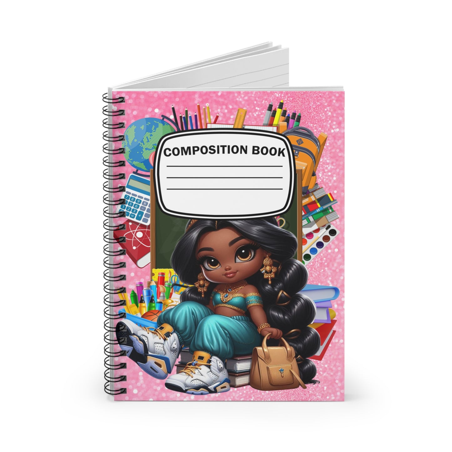 Girl Custom Back to School Spiral Notebook - Ruled Line, Custom Back to School Gear