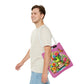 Hello Summer Cute Frog Tote Bag - Vibrant Beach Style for Summer Fun
