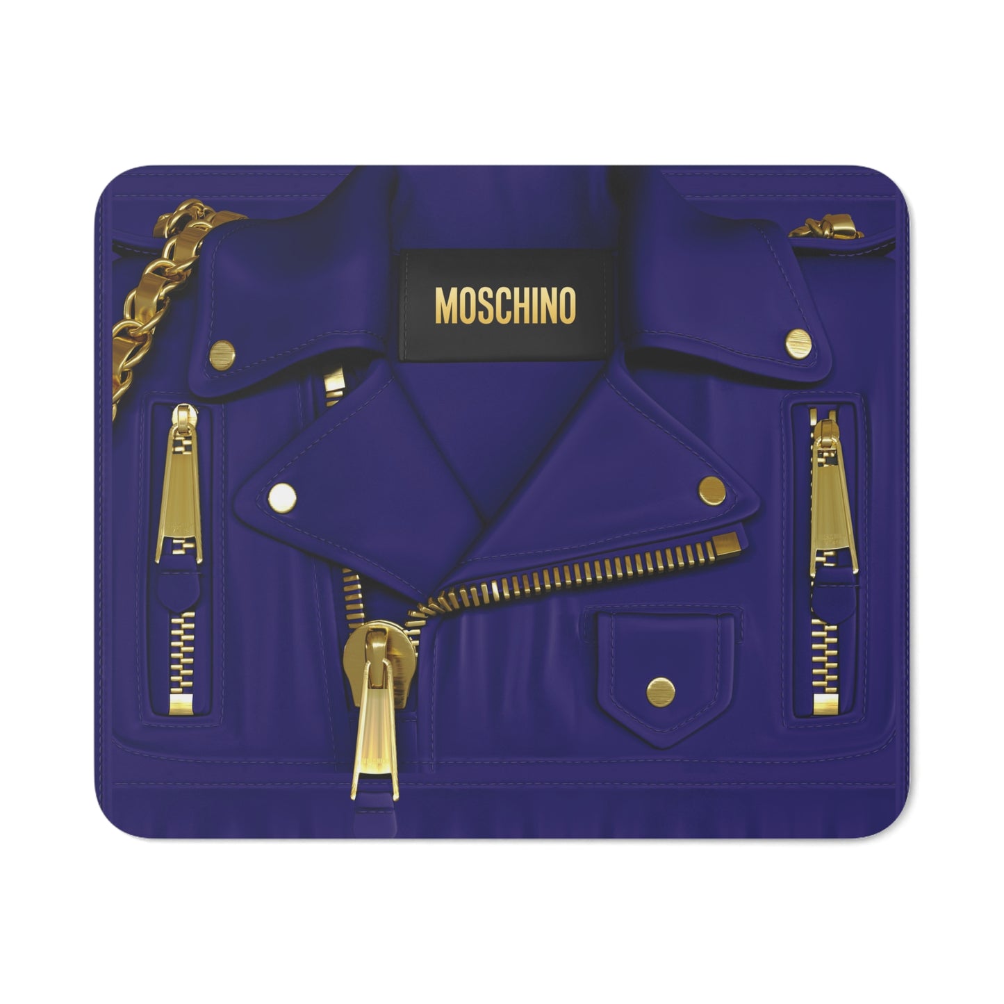 Blue Moschino Desk Mouse Pad | Home Decor | Accessories, Desk, Home & Living, Moschino, Mouse pad, Mouse Pads, Mousepad, Purse Template | Printify