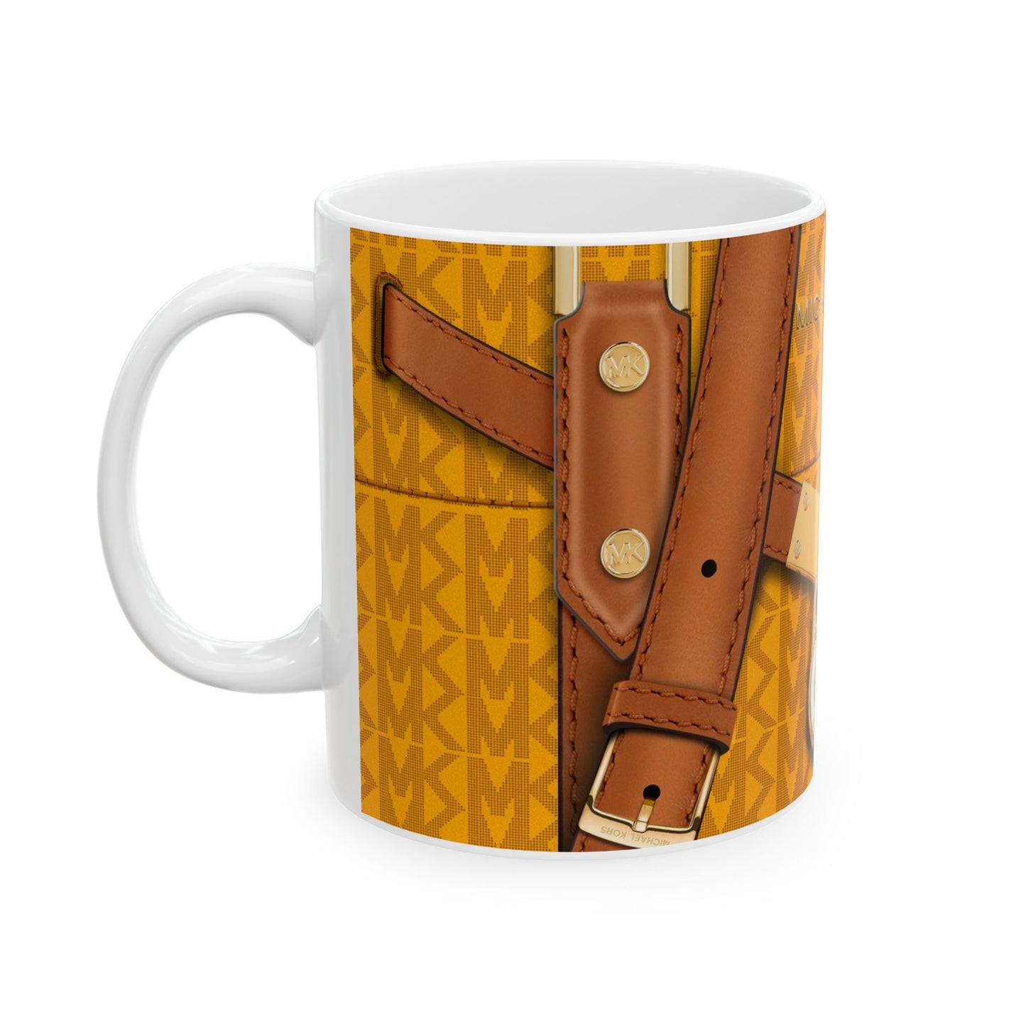 Yellow MK Purse, Ceramic Mug, (11oz, 15oz)