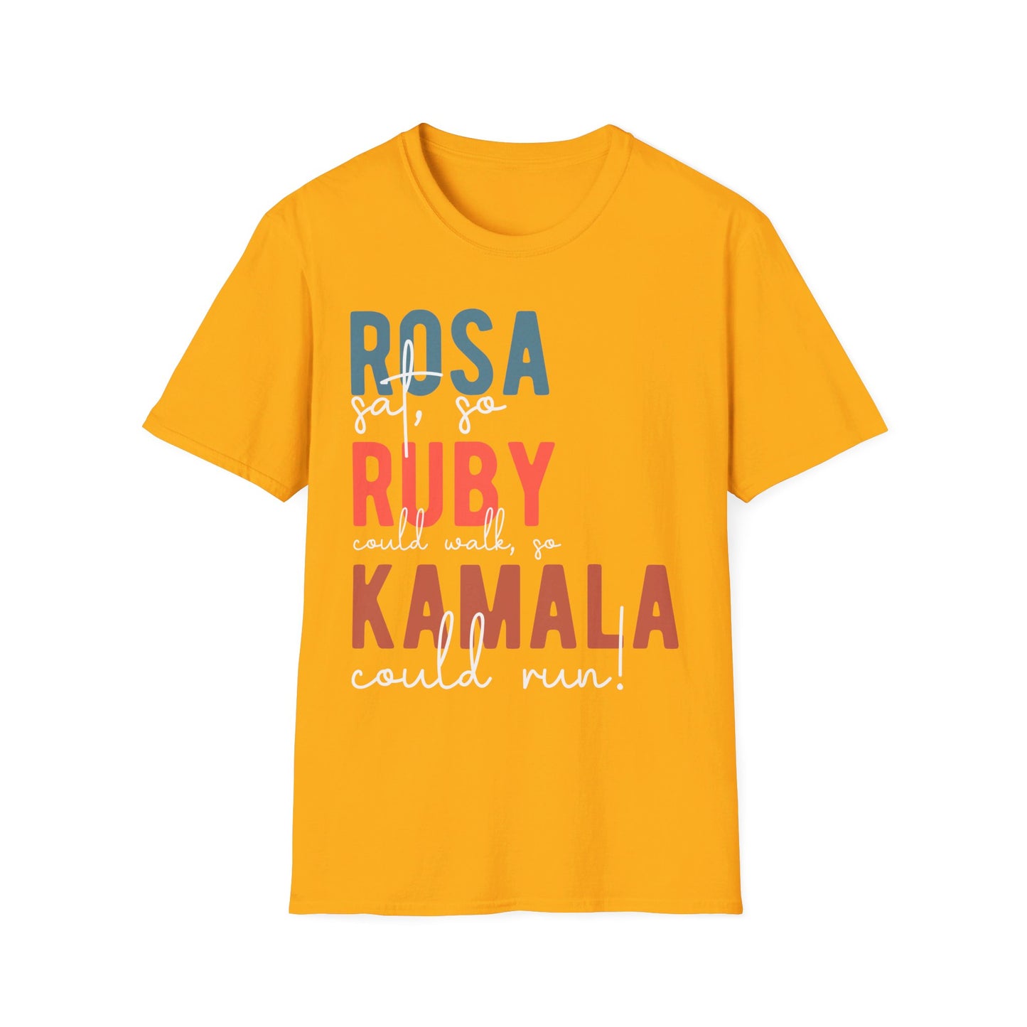 Rosa, Ruby, Kamala, Kamala Harris, 2024 Presidential Election, Unisex Softstyle T-Shirt