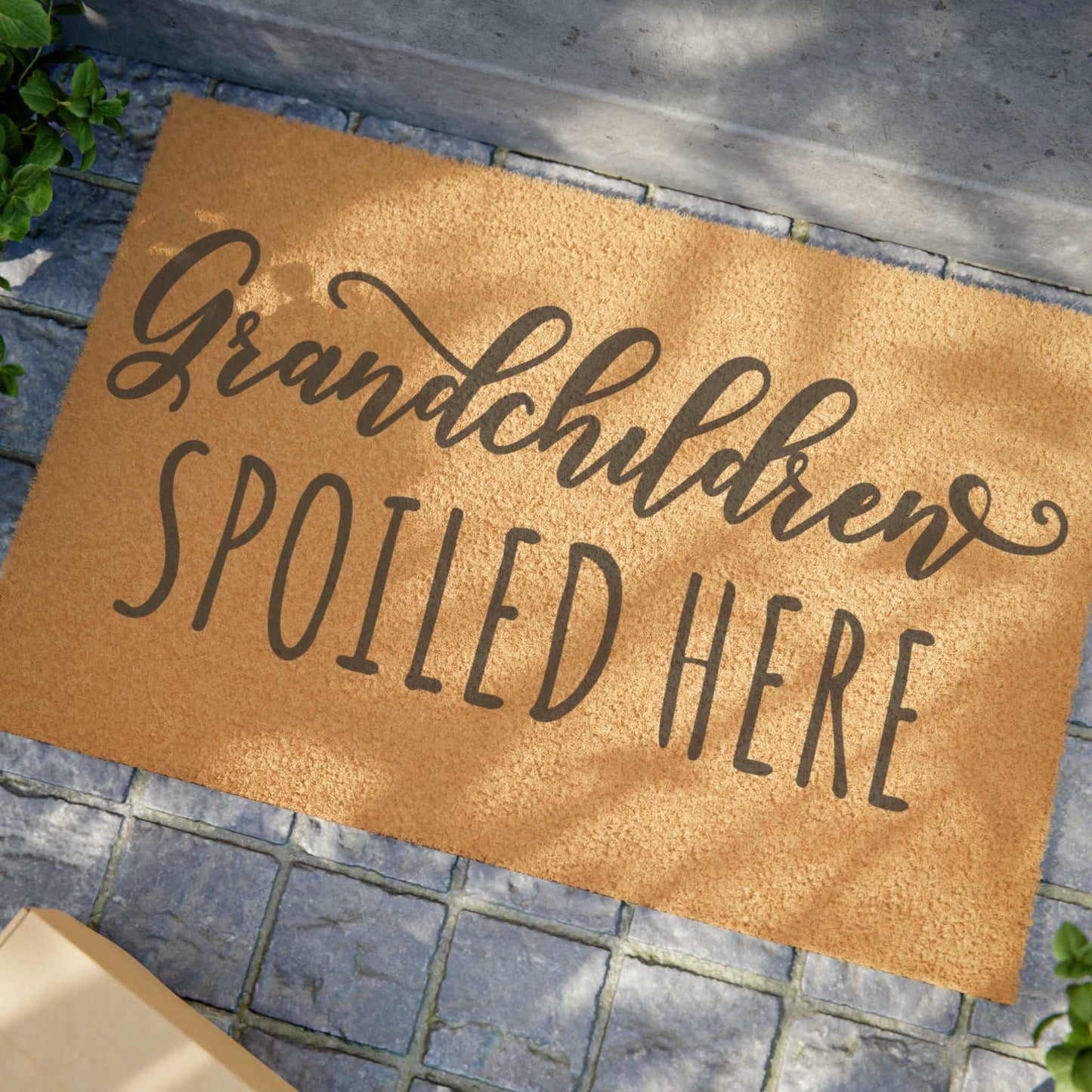 Grandchildren spoiled here Doormat, Funny Doormat, Welcome Doormat