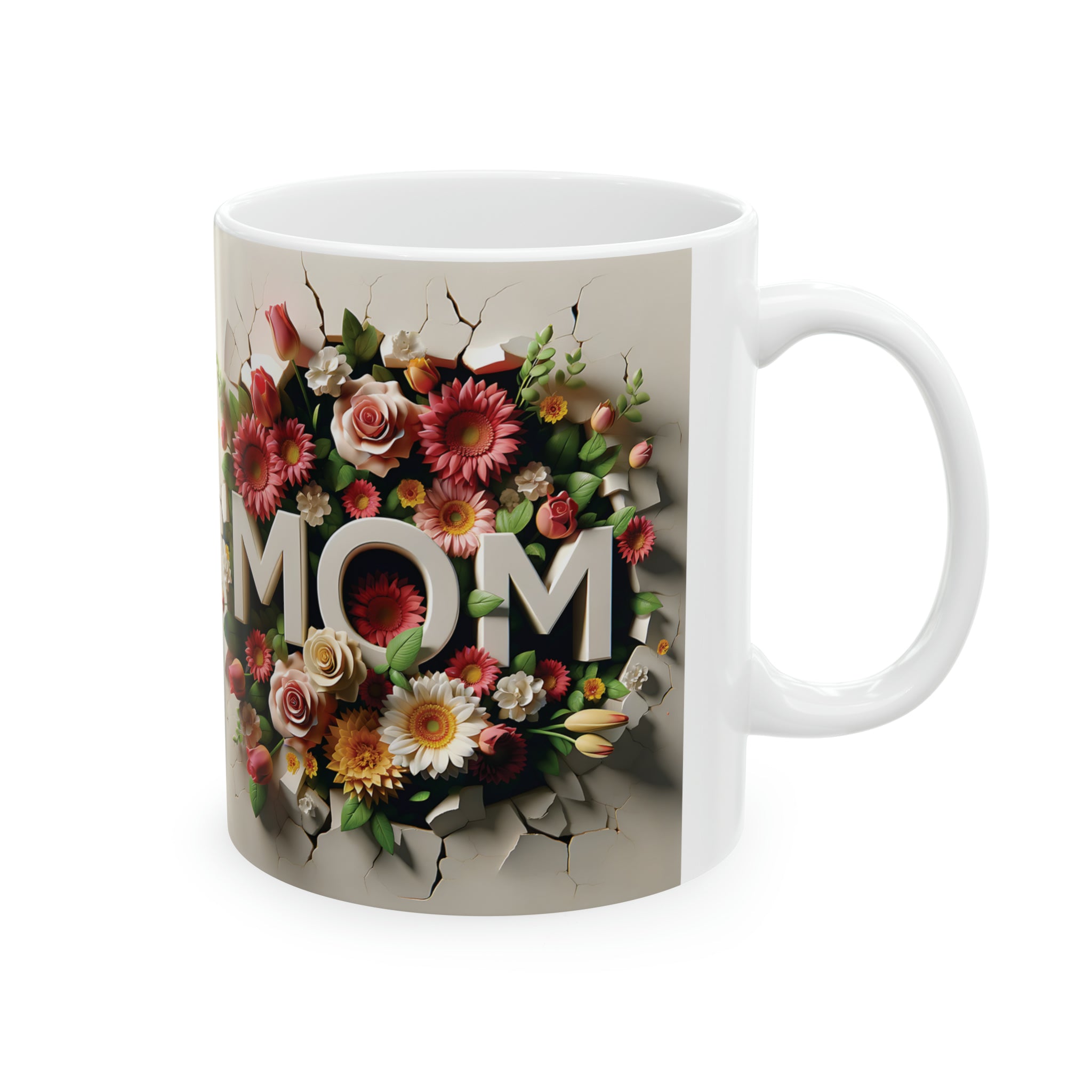 Love Mom, Mother's Day Gift, Grandmother's, Ceramic Mug, 11oz