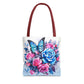 Pink & Blue Butterfly Tote Bag (AOP)