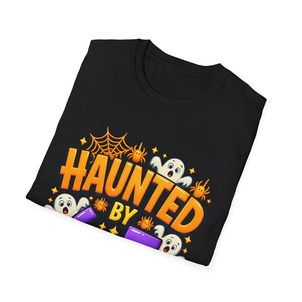 Haunted by 6-7 Unisex Softstyle T-Shirt, Spooky Halloween Tee, Kids Party Shirt, Fun Gift for Halloween, Ghosts and Ghouls Attire, [...]