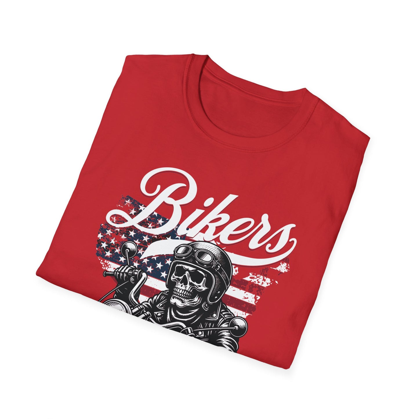 Bikers for Trump, Trump for President, 2024, Trump 2024, Make America Great Again, POTUS Unisex Softstyle T-Shirt