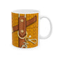 Yellow MK Purse, Ceramic Mug, (11oz, 15oz)