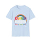 Kamala Harris Rainbow, Female President, Kama Harris for President, Kamala Harris, Unisex Softstyle T-Shirt