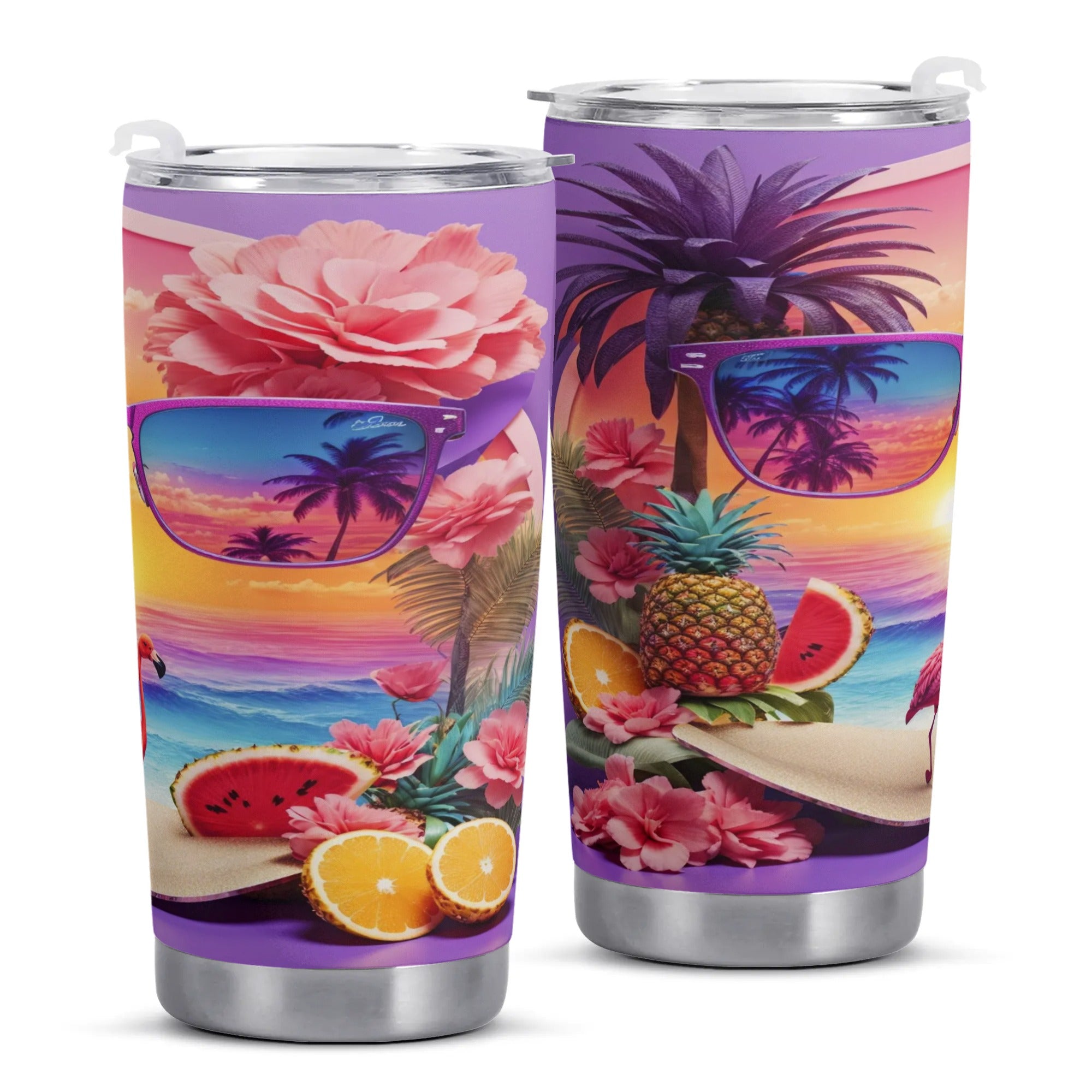 Sunset Beach Life Tumbler Stainless Steel Cup
