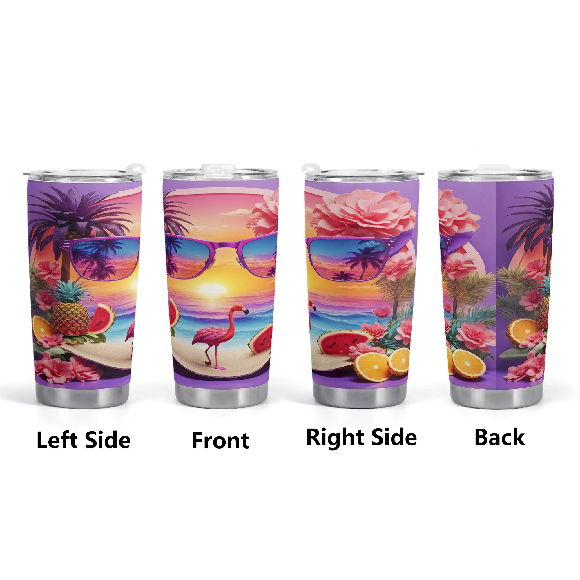 Sunset Beach Life Tumbler Stainless Steel Cup