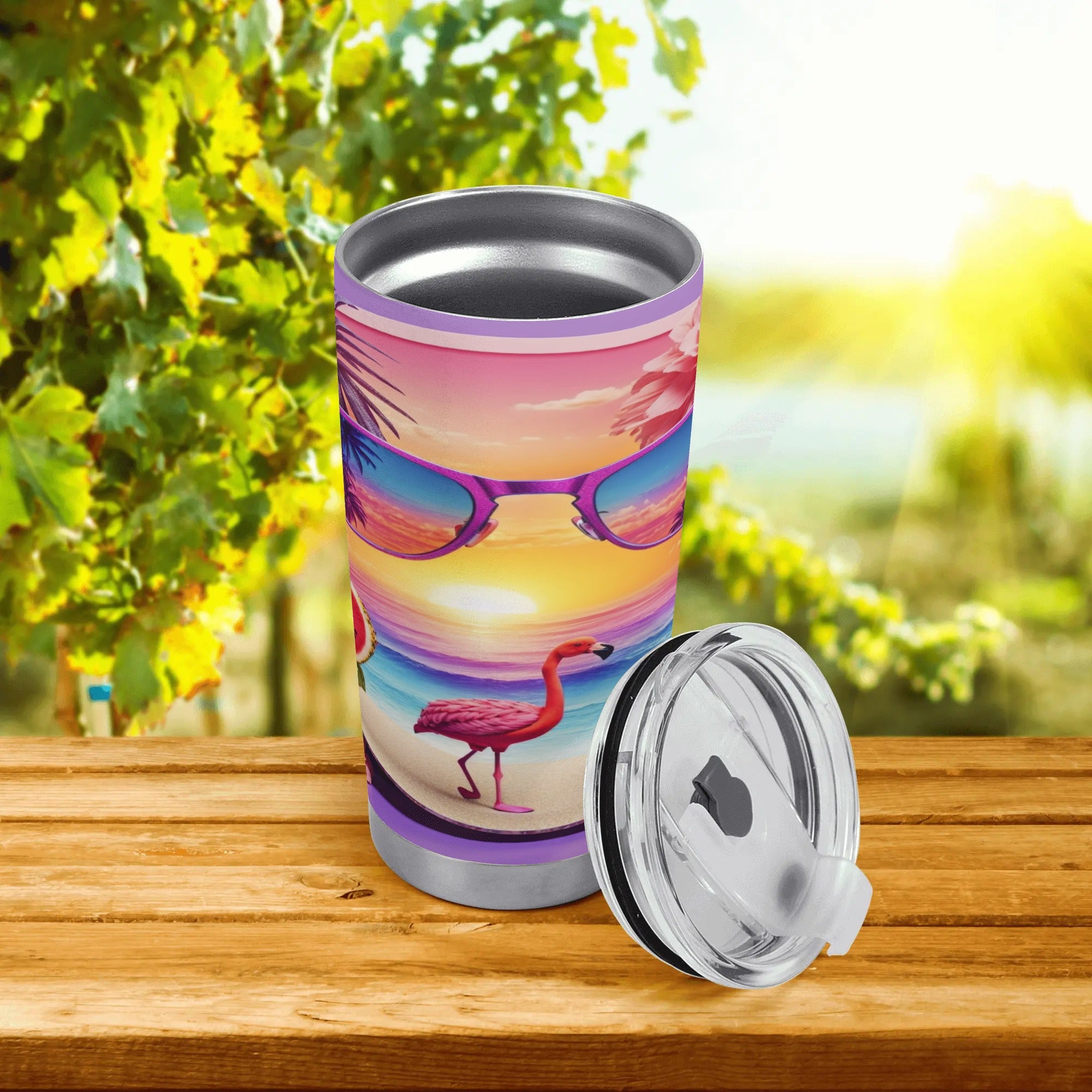 Sunset Beach Life Tumbler Stainless Steel Cup