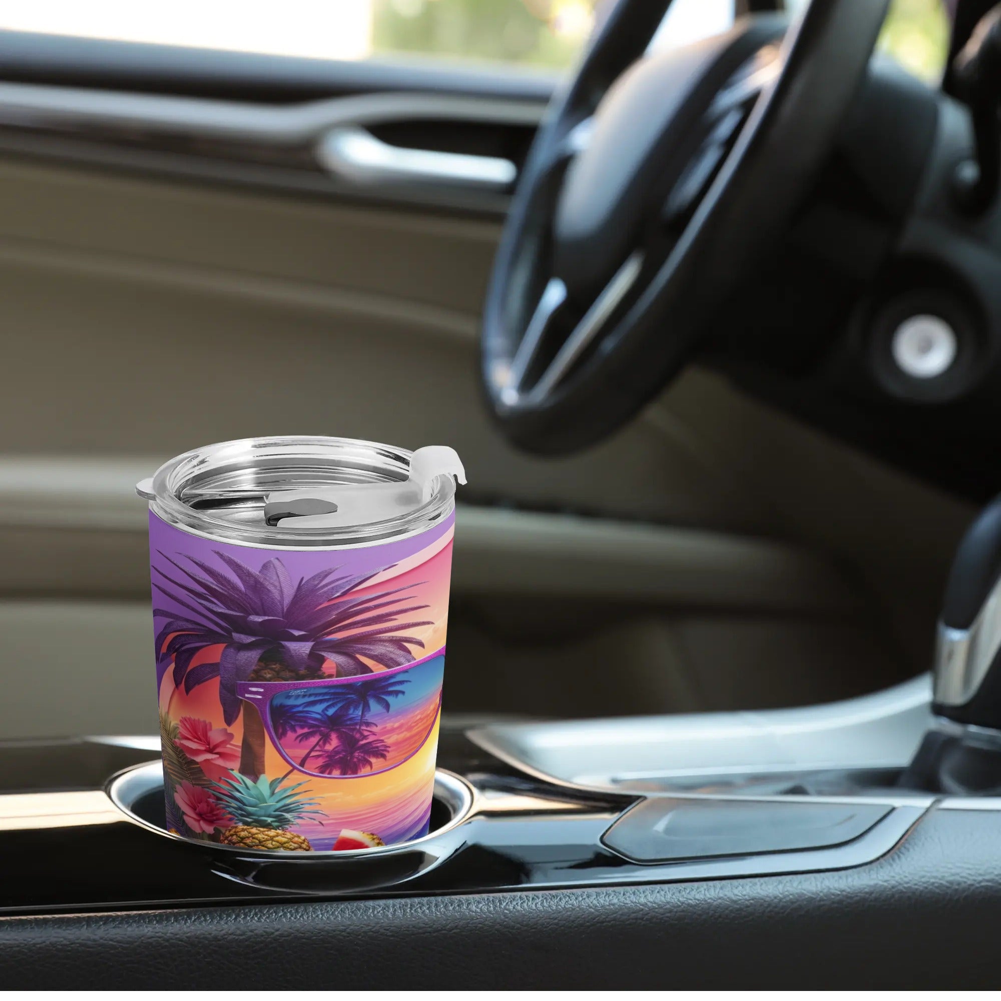 Sunset Beach Life Tumbler Stainless Steel Cup