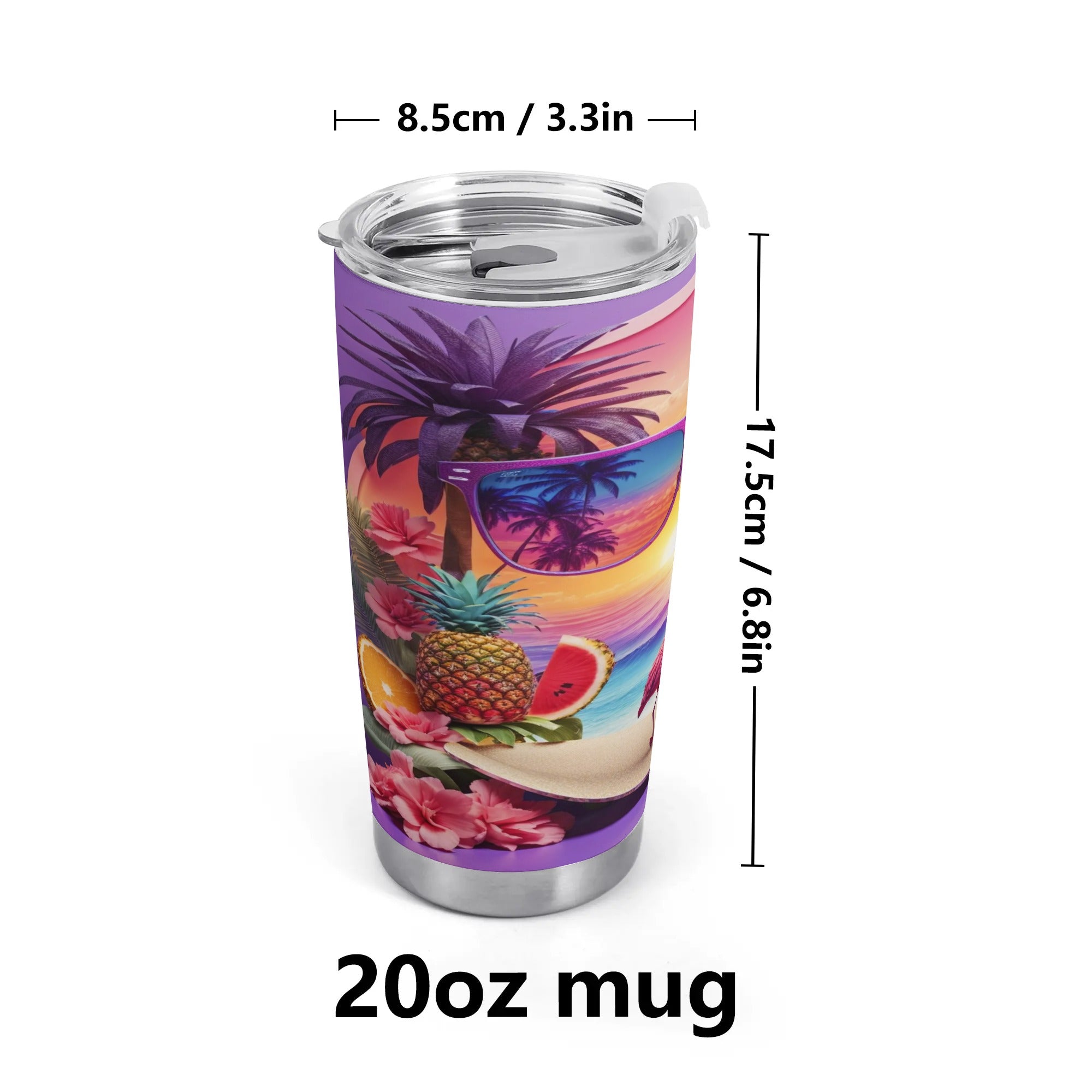 Sunset Beach Life Tumbler Stainless Steel Cup