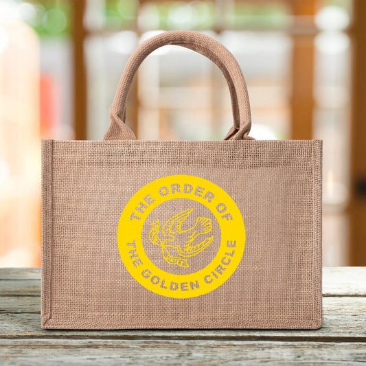 The Order of The Golden Circle Jute Tote Bag, Loyal Ladies, Royal Ladies, Royal Lady, Loyal Lady