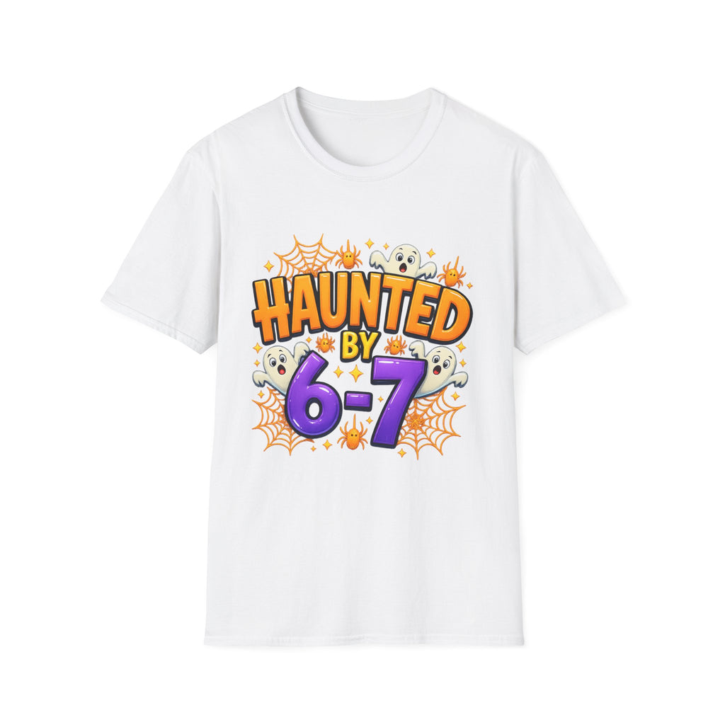 Haunted by 6-7 Unisex Softstyle T-Shirt, Spooky Halloween Tee, Kids Party Shirt, Fun Gift for Halloween, Ghosts and Ghouls Attire, [...]
