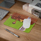 Hermes Green Desk Mouse Pad