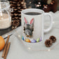 Easter Kitten 3D, Easter Bunny, Easter Peek A Boo Design #6, Easter 2024, Ceramic Mug, 11oz
