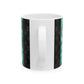 LV Black & Green Purse, Ceramic Mug, (11oz, 15oz)