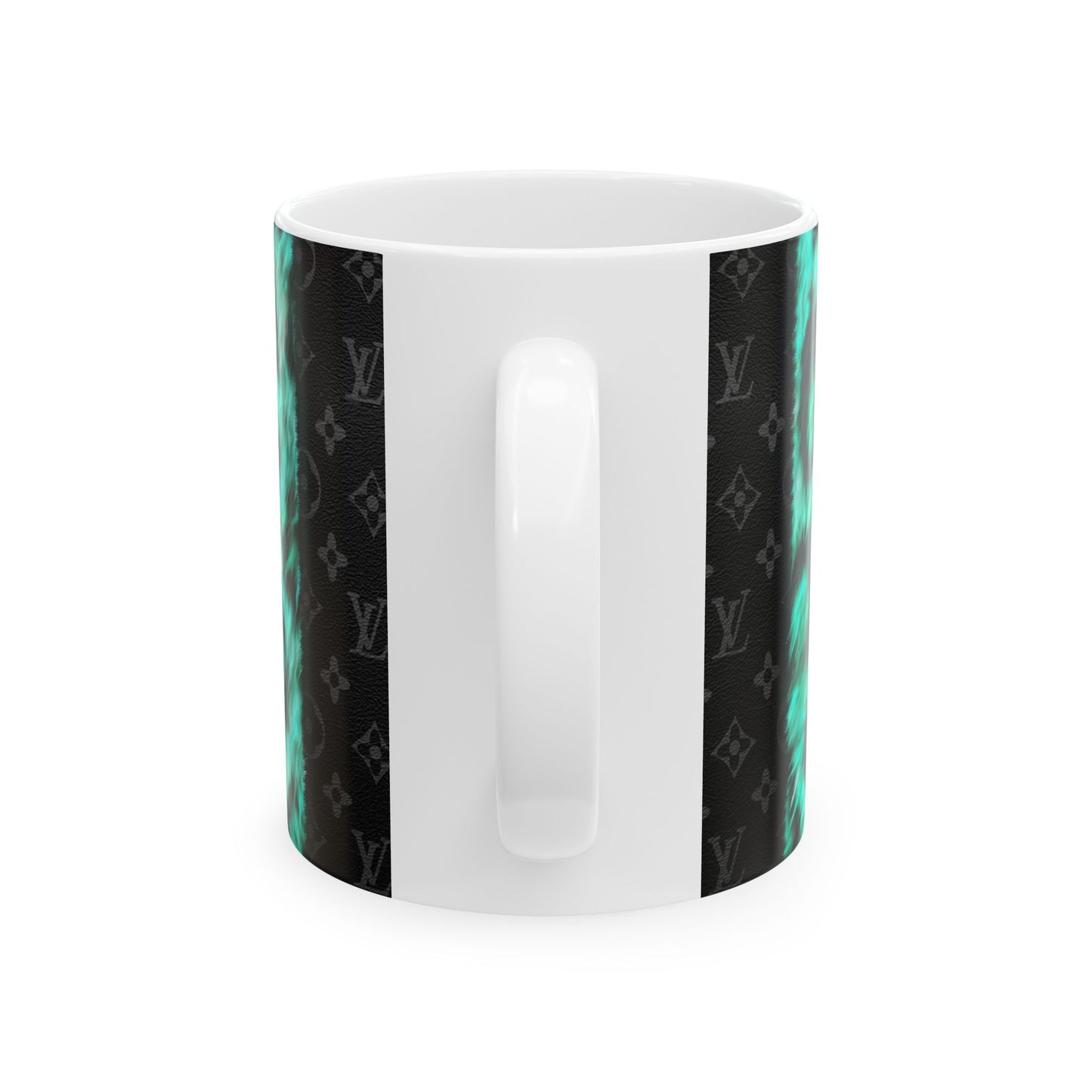 LV Black & Green Purse, Ceramic Mug, (11oz, 15oz)