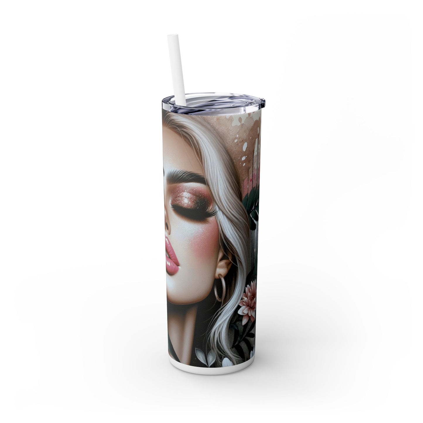 Skinny Tumbler with Straw, 20oz