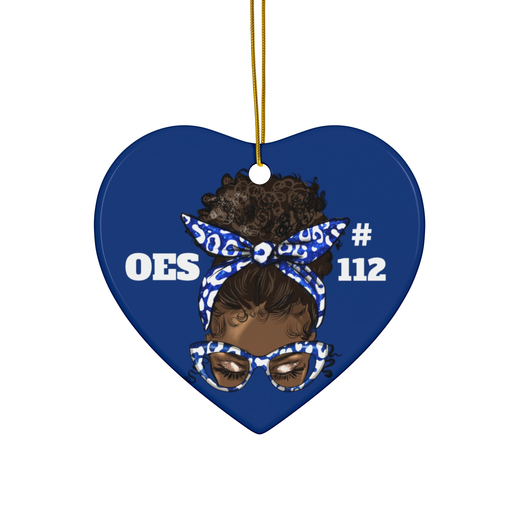 OES Ceramic Ornament - Order of the Eastern Star Christmas Gift Exchange