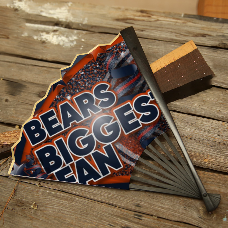 Bears Biggest Fan Retro Hand-held Folding Fan
