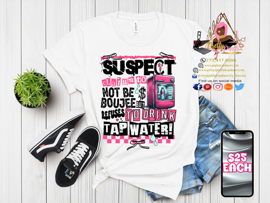 Suspect Claims Pink & Silver Color