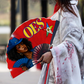Red & Yellow OES, Sorority, Sisterhood, Order of Eastern Star, Eastern Star, Masonic, Masonry, Hand-held Folding Fan