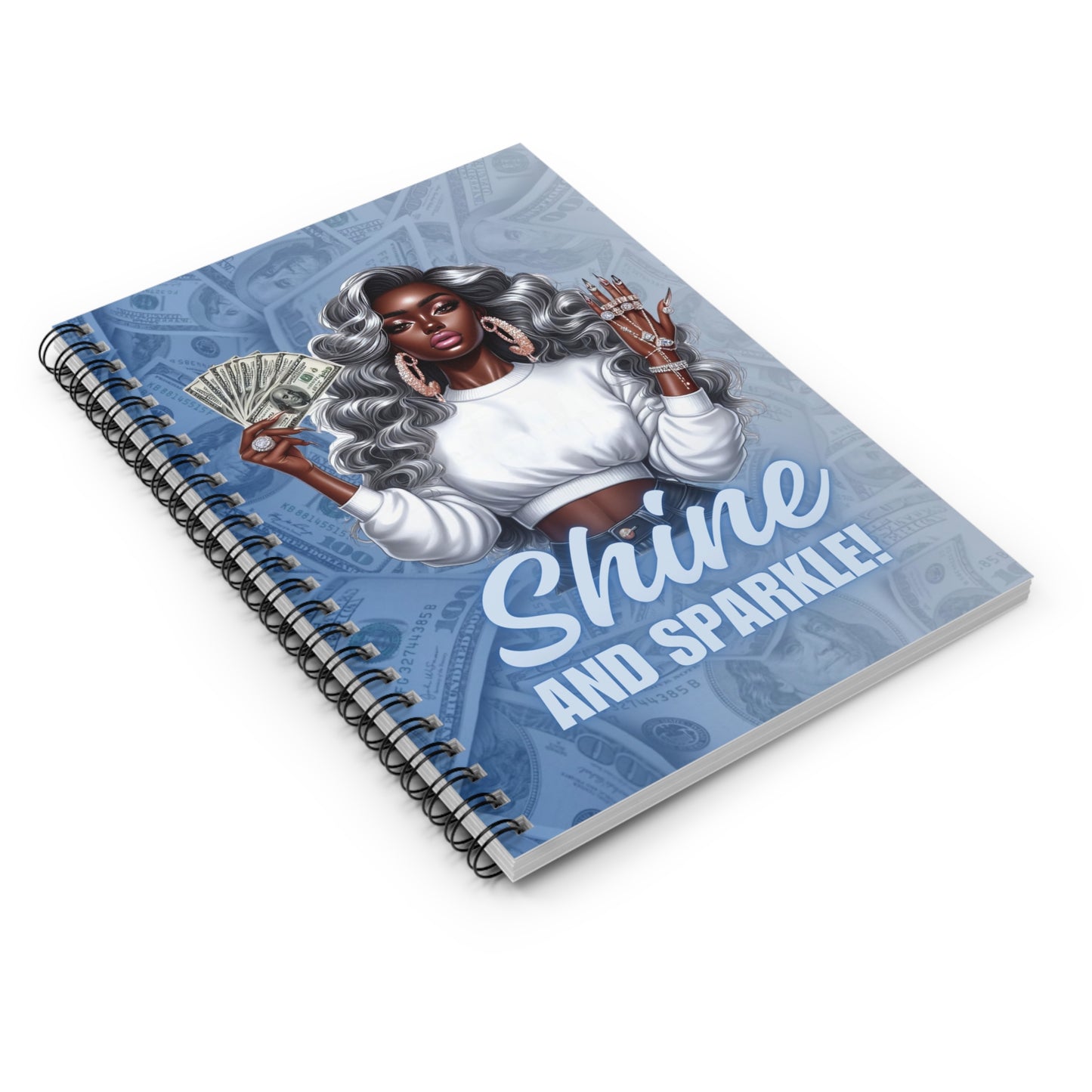 Shine & Sparkle Spiral Notebook - Ruled Line