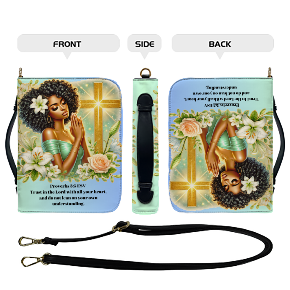 Trust in the Lord PU Bible Bag Strap Style Chic and Practical Fashion PU Leather Strap Bag