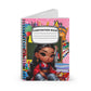 Young Asian Girl Custom Back to School Spiral Notebook - Ruled Line, Custom Back to School Gear