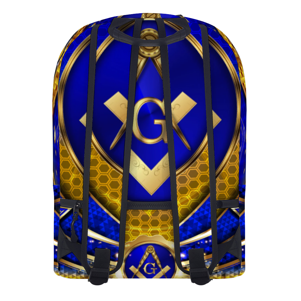 Master Mason, Masonry, Masonic, PHA, Scottish Rite, Artificial Leather Travel Backpack 12.6" x 16.9" x 6.3"