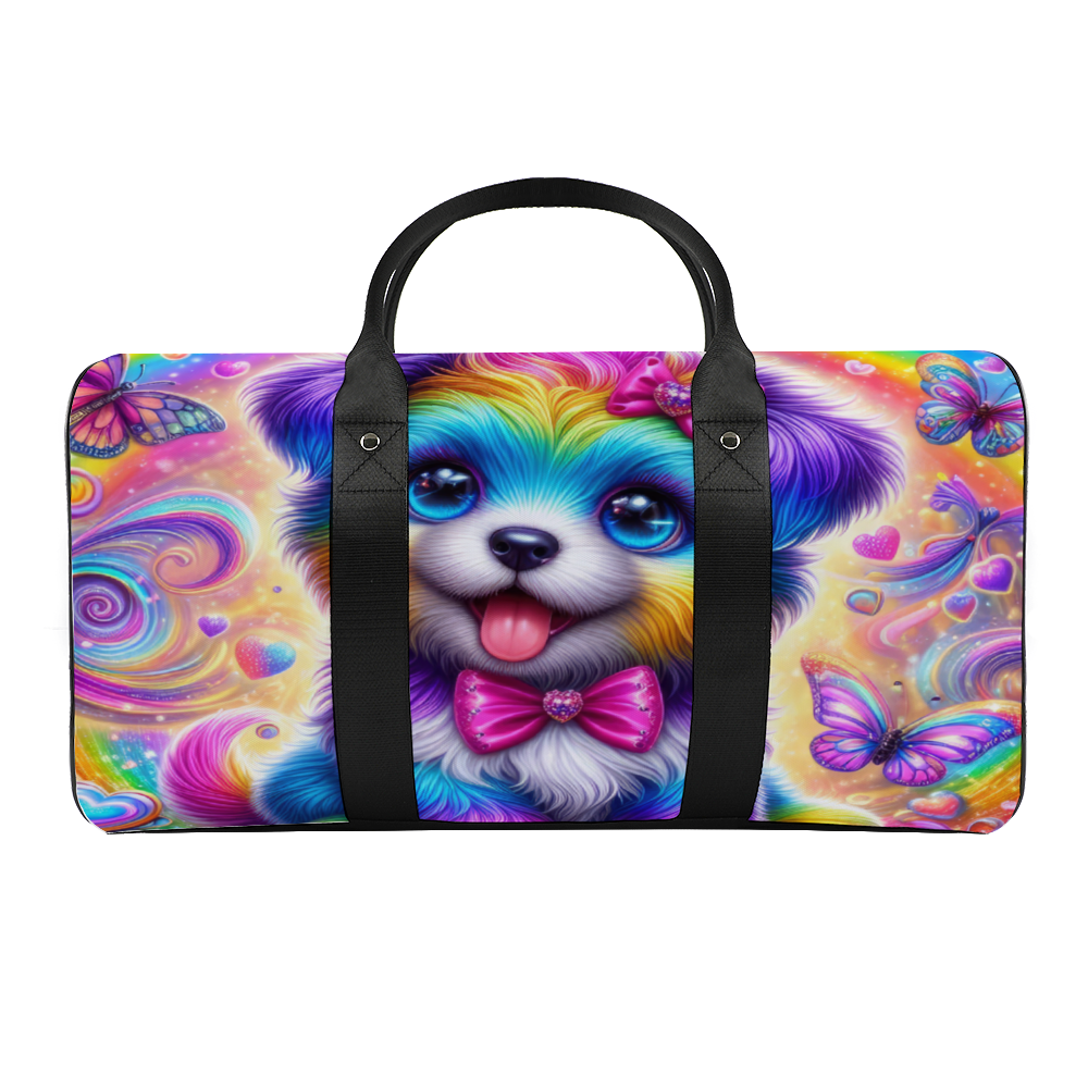 Colorful animal-themed suitcase protector for girls