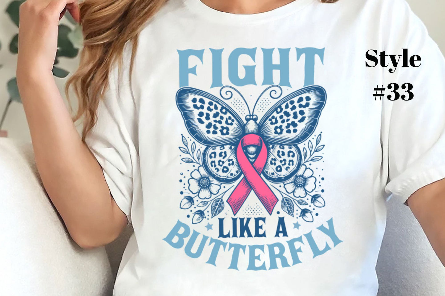 Cancer Shirt "Fight Like a Butterfly  " | Accessories, Black Girl Magic, cancer, cancer awareness, DTG, fraternity, Home & Living, Luggage, OES, Sistah, Sublimation, TikTok | Pretty N Pink Hair & More