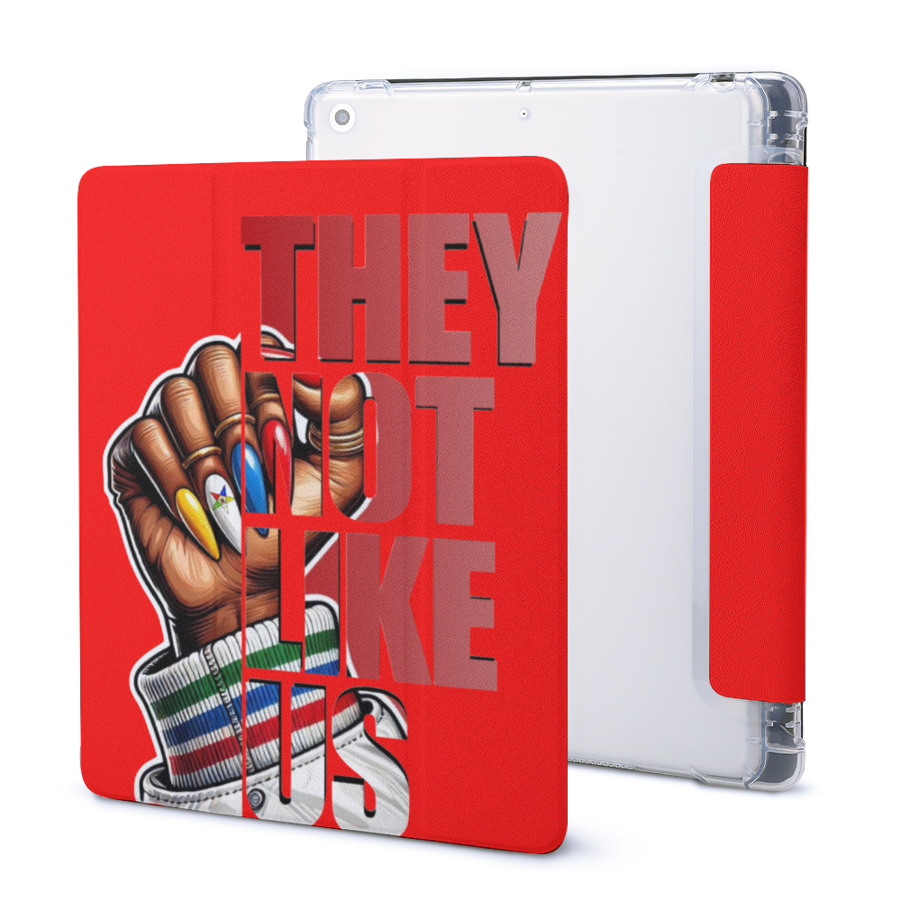 OES They Not Like Us Folding Stand iPad Case with Apple Pencil Holder | ThisNew