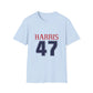 Harris 47,Kama Harris for President, Kamala Harris, Unisex Softstyle T-Shirt