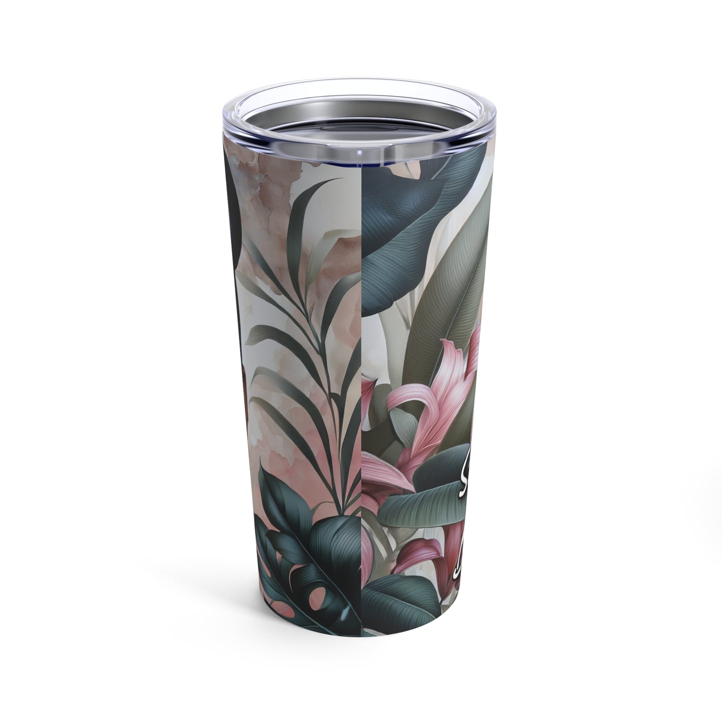 20oz Tumbler Simply Blessed African American Flowers