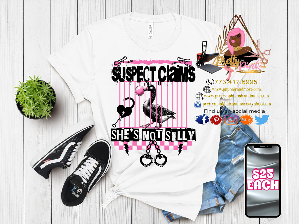 Suspect Claims Black & White